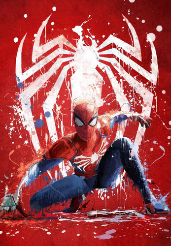 Imagem 3 de 3 de Quadro Spider Man Decorativo Personalizado Em Mdf