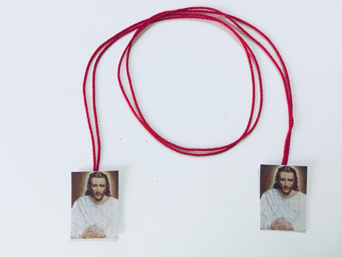 10 Collar Escapulario Divino Maestro Jesus ( 10 Piezas )