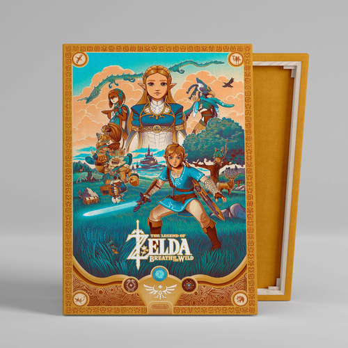 Cuadro Gamer The Legend Of Zelda Canvas 60x40 Cm