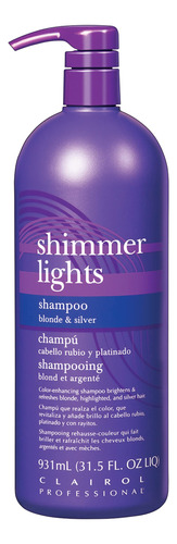 Clairol Professional Shimmer Lights - Champu Morado, 31.5 On