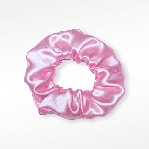 Imagen 1 de 2 de Scrunchie De Saten - Colita Para Pelo Antifrizz Rosa