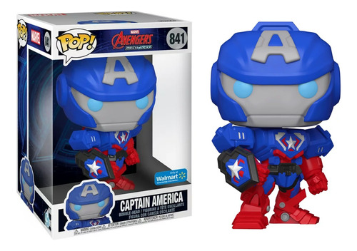 Funko Pop! Capitão América Mech Strike 841 Mega Sized 26cm