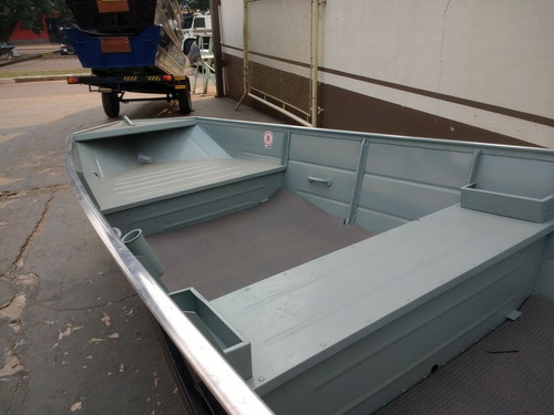 Barco De Alumínio Nautica Pantanal Mod Br Boat 6 M Rebitado