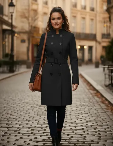 Sobretudo Feminino C/ Botões Casaco De Frio Grosso Inverno