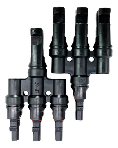 Conector Mc4 T3 A 1 Par Mc4 Y 3-1 P Panel Solar Negro