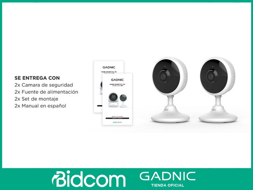 Imagen 8 de 10 de Cámaras De Seguridad Gadnic X2 Full Hd Interior Wifi App