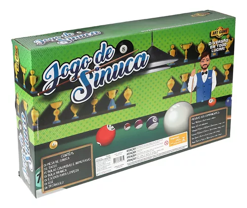 Jogo Mini Mesa Sinuca Bilhar Snooker Infantil Art Game