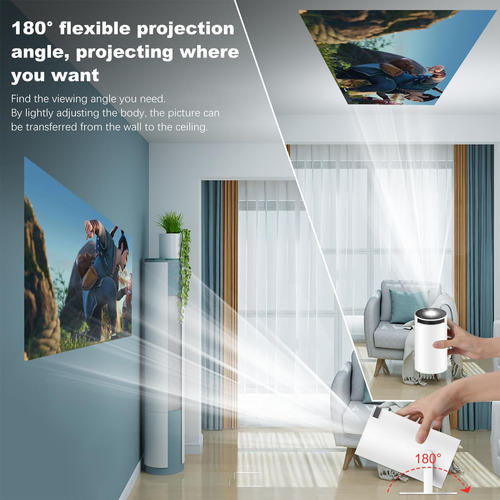 Proyector Portátil Inteligente Para Cine En Casa Interior Y