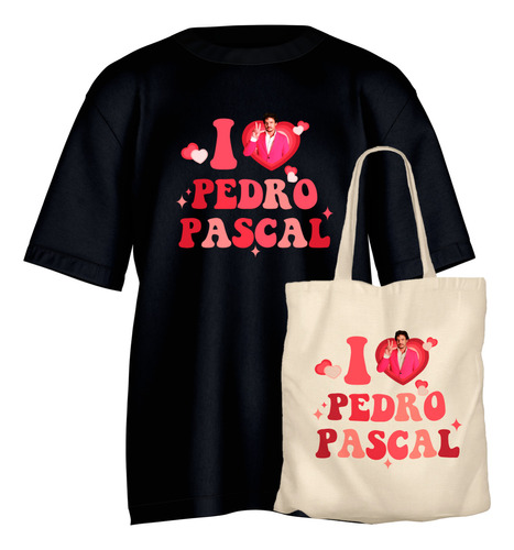 Playera Pedro Pascal Daddy Love Oversize Regalo Tote Bag