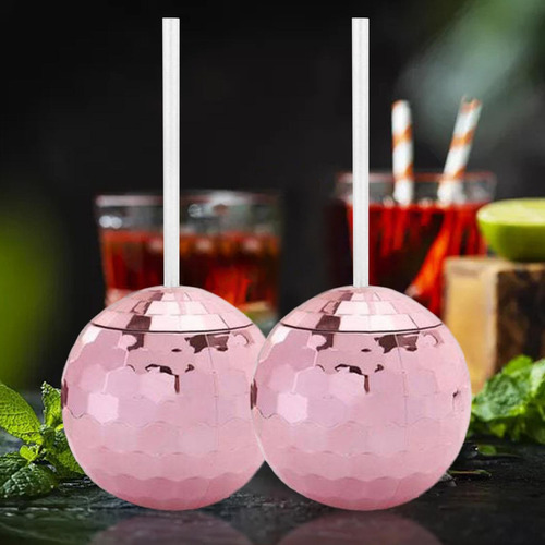 Suministros Para Fiestas Con Pajita De 20 Onzas De Oro Rosa