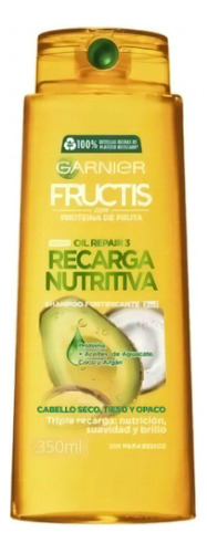  Shampoo Fructis Recarga Nutritiva 350 Ml