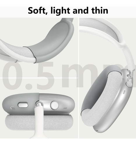 Funda Para AirPods Max De Silicona Color Gris Protectora