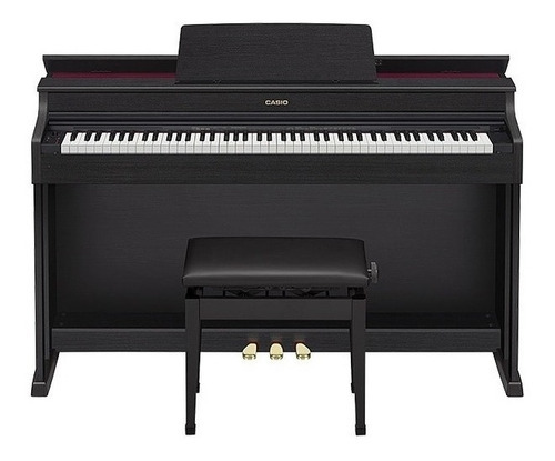 Piano digital Casio Celviano Celviano Ap470 220V con terminación en tono de madera negra 88 teclas