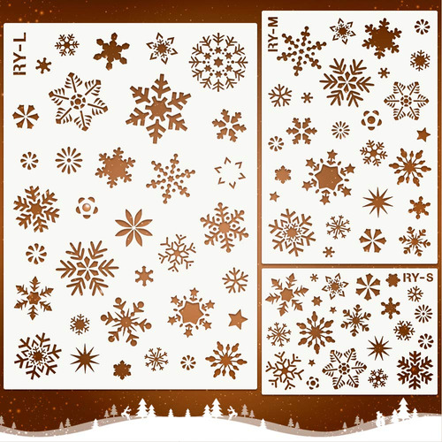 Plantilla Copo Nieve Mocoosy Para Decoracion Navidad Diseño