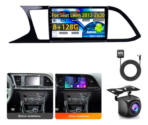 Auto Estéreo Para Seat Leon 2012-2020 Carplay 8+128g Wifi Seat Leon 2012-2020