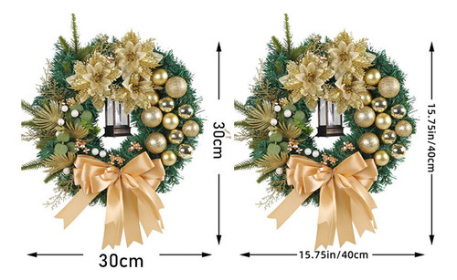 I Ornament Wreath, Decoración Navideña, 30 Cm