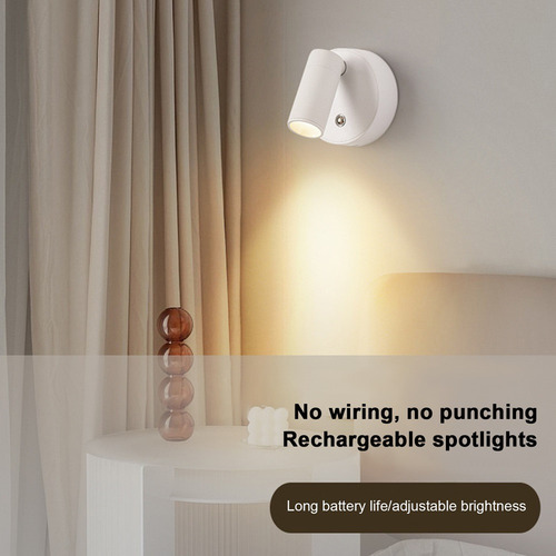 Lámpara De Pared Recargable, Iluminación Fría Para Cuartos