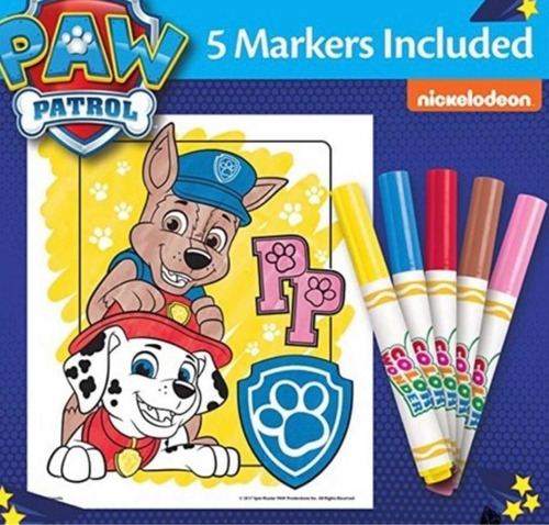 Paw Patrol Crayola, Páginas Para Colorear Y Marcadores | MercadoLibre