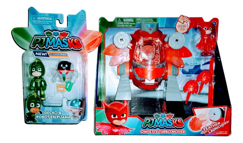 Pj Mask Owlette Turbo Mover + 2 Figuras