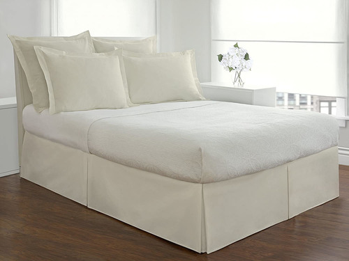 Faldón Para Cama Lux Hotel Talla Full, Caida 35.5cm Marfil