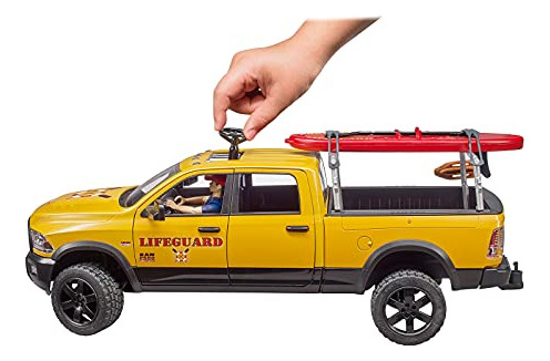 Salvavidas Toy Bruder Ram 2500 Power Wagen Con Figura Y Sup