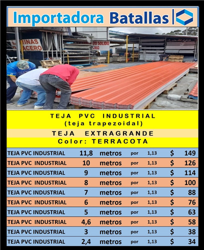 Imagen 3 de 12 de Trapezoidal Industrial Promoción Teja Española Tuberia T3