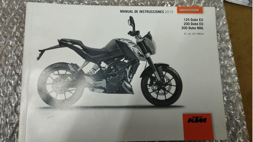 Manual Usuario Moto Ktm Duke 200 - L/v