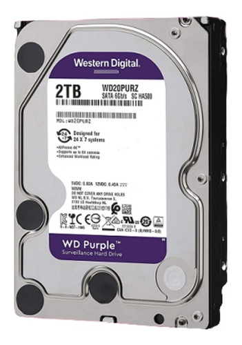 Disco Duro Wd Purple Surveillance Wd20purz 2tb Interno 3.5 