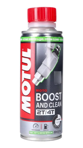 Octane Booster Moto Limpa Bicos Motul Boost And Clean 2t/4t