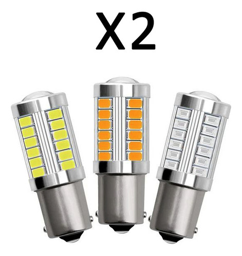 Bombillos Led 1156 Lupa 1 Contacto Blanco 36 Led Par 