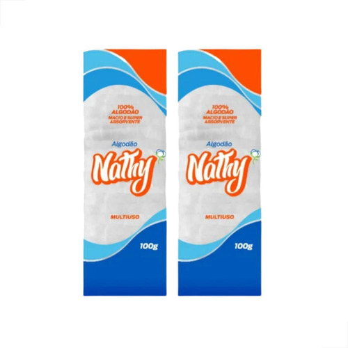 Algodão Multiuso Nathy 100g - Higienização Da Pele E Bebês