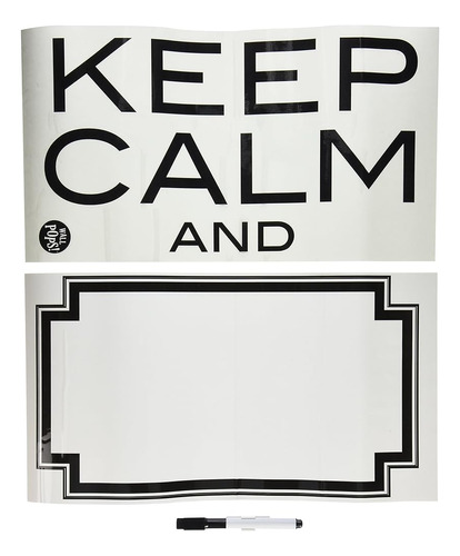 Wall Pops Wpq0747 Wpq0747 Keep Calm Dry Erase Wall Quote Dec