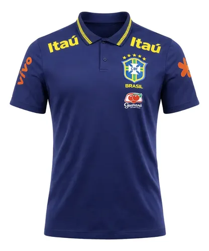 Camisa Treino Masculina Bordada Polo Brasil