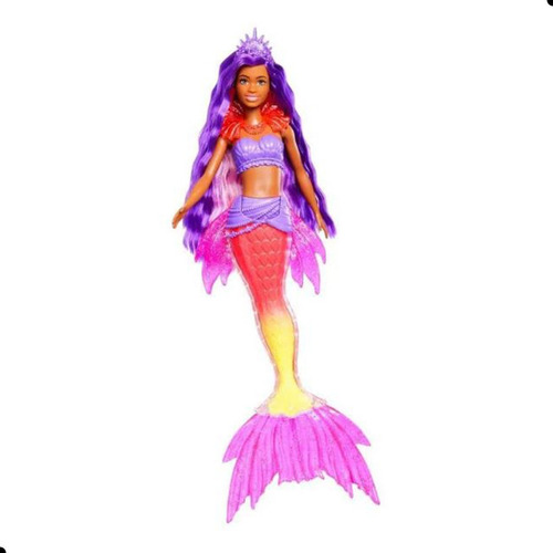 Boneca Barbie Sereia Original 36cm Com Acessorios Mattel