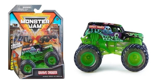 Spin Master Monster Jam Grave Digger 1:64 Autito Camioneta