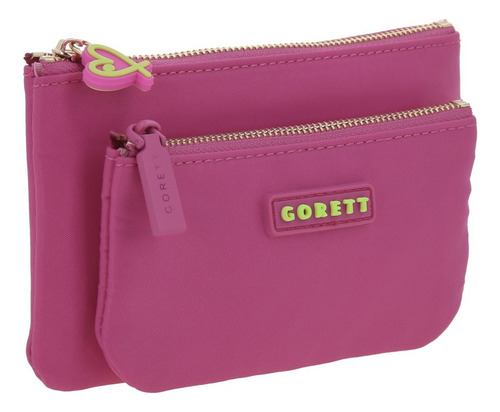 Cartera Gorett Tay Gs25094-p Color Rosa Chicle Diseño De La Tela Liso