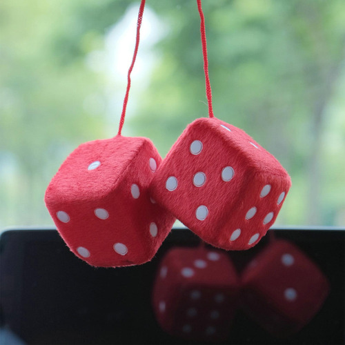 6 Juego De 6 Dados De Tela Con Puntos Luminosos En 6 Piezas