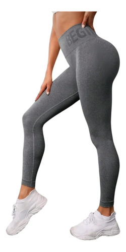 Lycra Leggings Deportivo  Push Up - Gris Ref. 1360