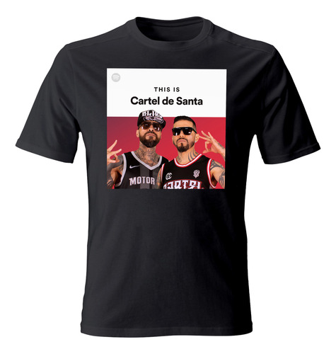Playera Cartel De Santa, Camiseta Hip-hop Barrio