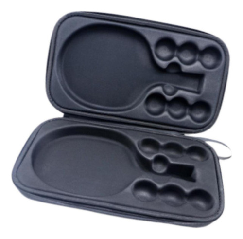 Table Tennis Racket Case, Grey With 2 Trays