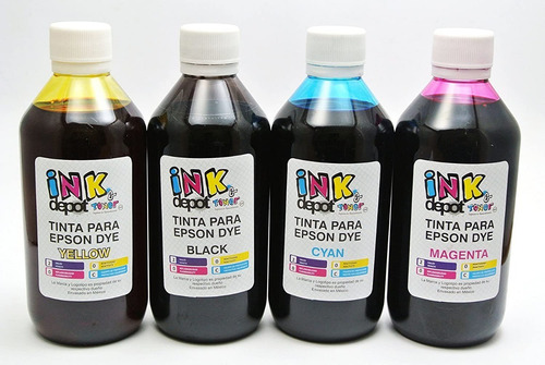 Kit De Tinta Premium Compatible Con Impresoras Eppson Tinta 4 Colores