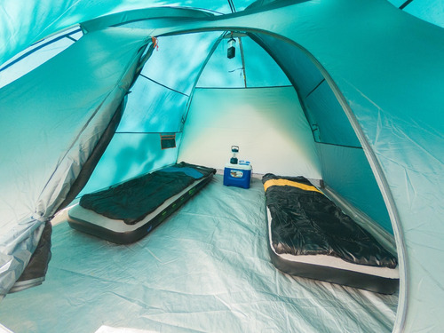 Banheiro Portatil 20l+ Barraca Iglu 3p + Saco Dormir Verde