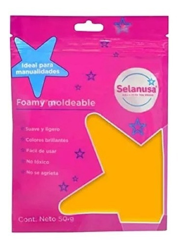 Foamy Moldeable C/ 50g Colores Manualidades Selanusa
