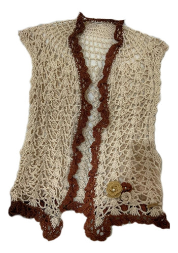 Chaleco Crochet Gea Tejidos Talle Unico