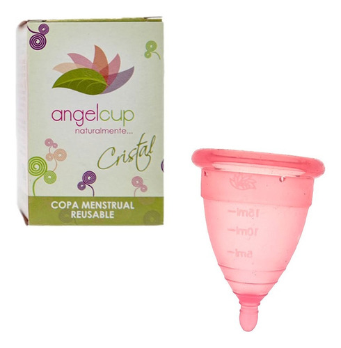 Kit Copa Menstrual Gde Fda Angel Cup + Vaso + Cojin 