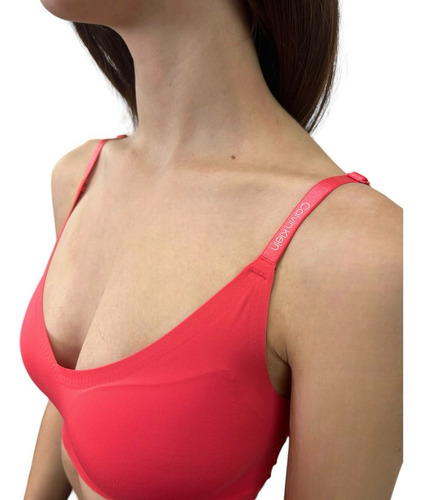 Bralette Calvin Klein Top Invisible Dama Ajustable Original