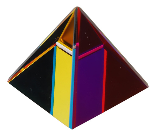 Prisma Arcoíris De Cristal Con Forma De Pirámide Iridiscente