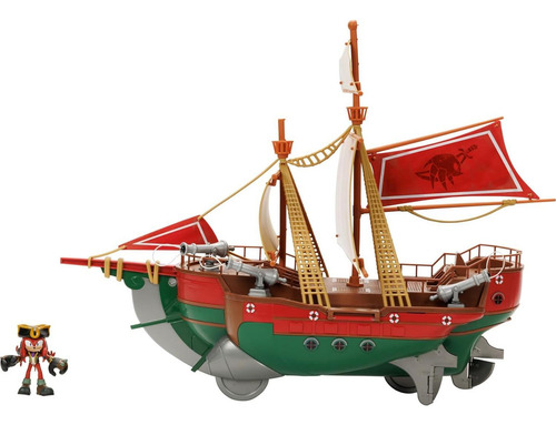 Set De Juego Barco Pirata Sonic Prime 6.35 Cm