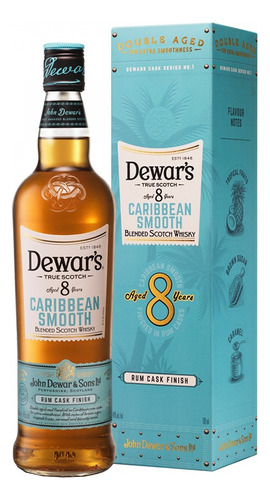 Whisky Dewars 8 Anos Caribbean Smooth 750ml