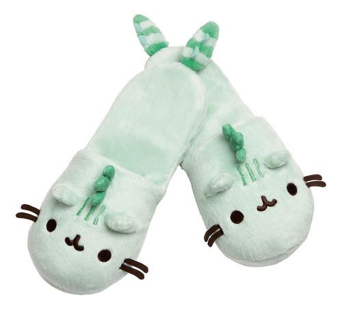 Gund Pusheenosaurus Pusheen - Pantuflas De Felpa Dino, Color